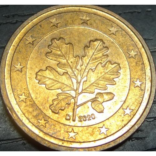 2 євроцента 2020 D Німеччина