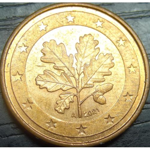 2 євроцента 2021 A Німеччина