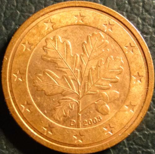 2 євроценти 2003 D Німеччина