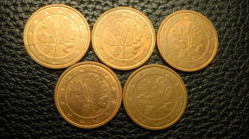 2 євроценти 2004 Німеччина (всі монетні двори)