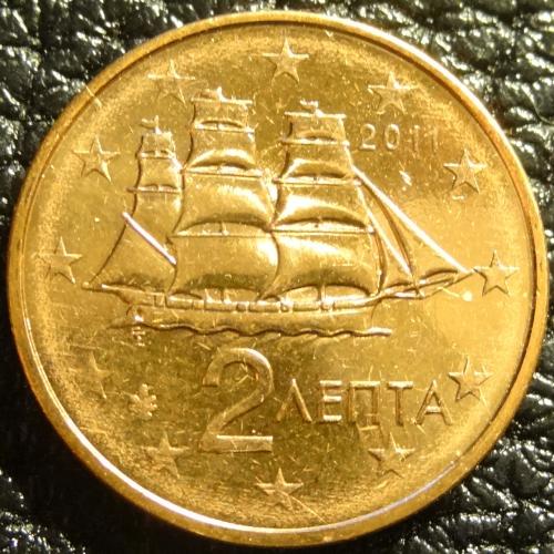 2 євроценти 2011 Греція UNC