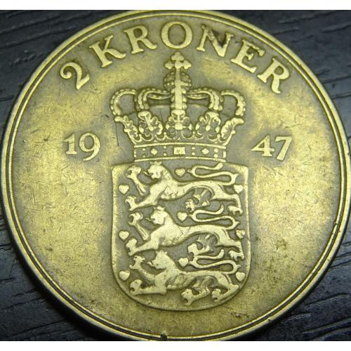 2 крони Данія 1947