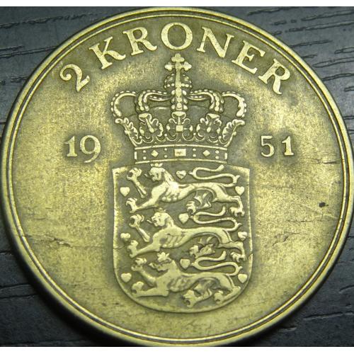 2 крони Данія 1951
