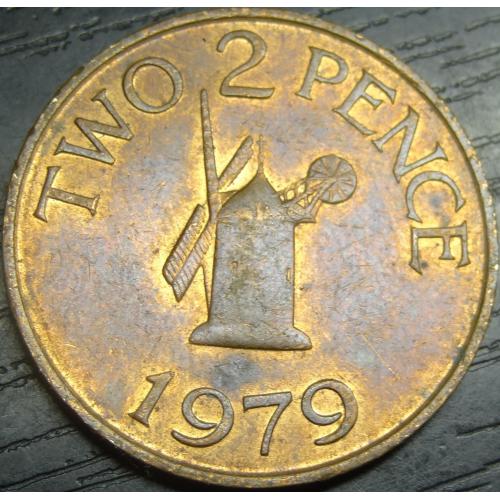 2 пенса 1979 Гернсі