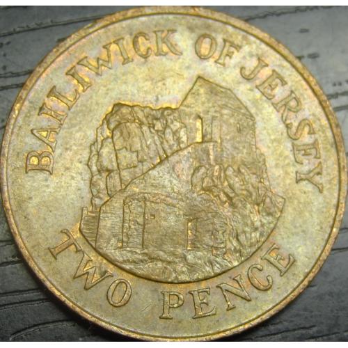 2 пенса 1987 Джерсі