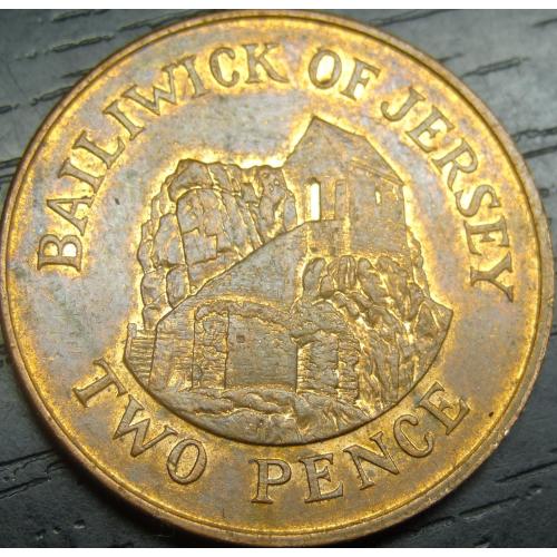 2 пенса 1992 Джерсі  сталь