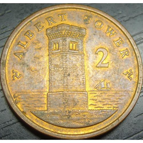 2 пенса 2008 Мен