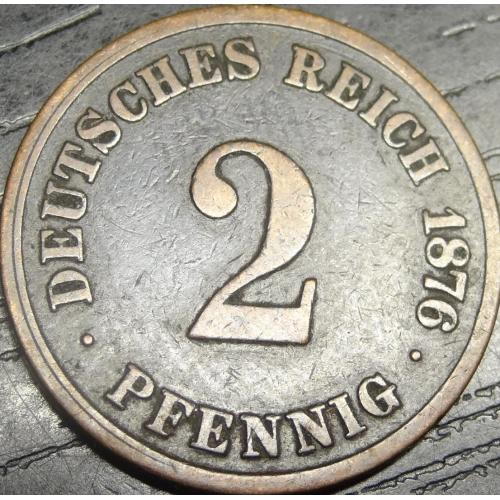 2 пфеніга Німеччина 1876 A