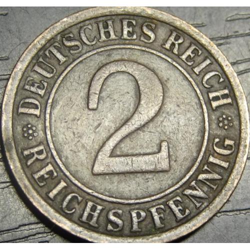 2 рейхспфеніга Німеччина 1924 A