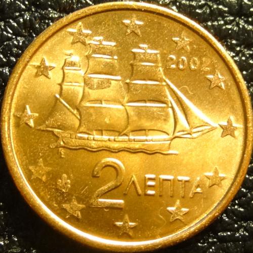 2 євроценти 2002 Греція (без букви) UNC