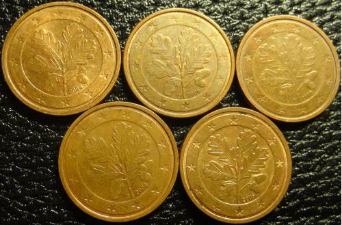 2 євроценти 2006 Німеччина (всі монетні двори)