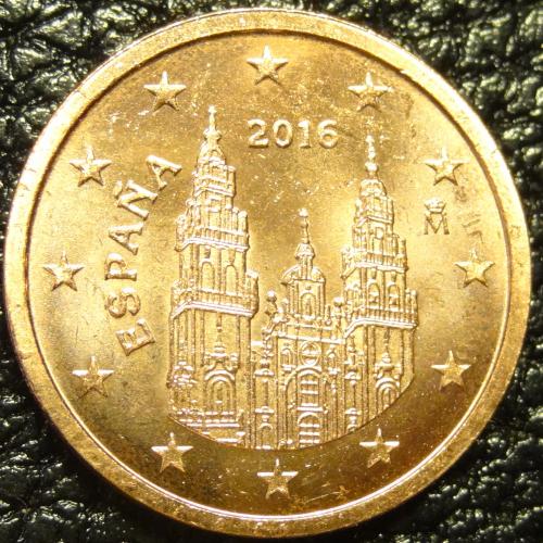 2 євроценти 2016 Іспанія UNC