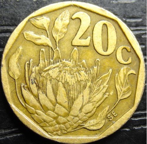 20 центів 1992 Південна Африка