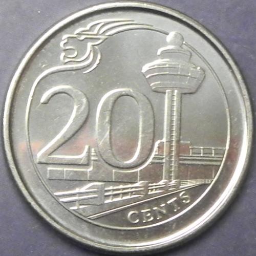 20 центів 2013 Сінгапур