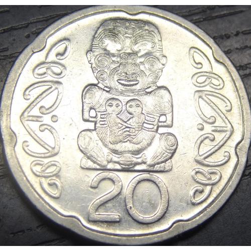 20 центів Нова Зеландія 2006 магнітний