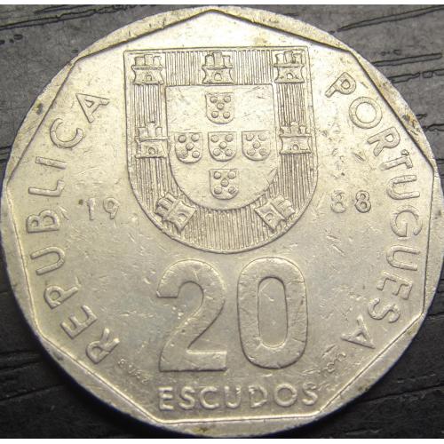 20 ескудо 1988 Португалія