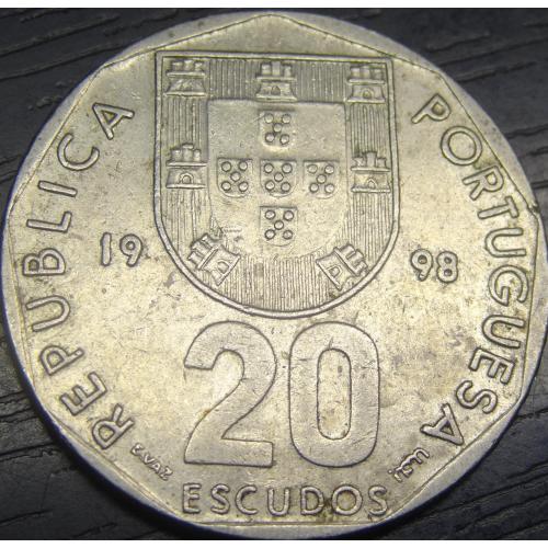 20 ескудо Португалія 1998