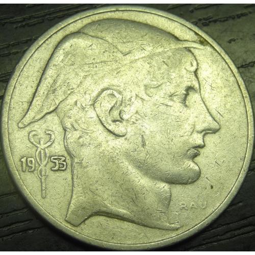 20 франків Бельгія 1953 Belgique срібло