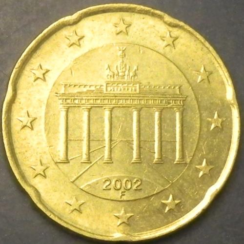 20 євроцентів 2002 F Німеччина