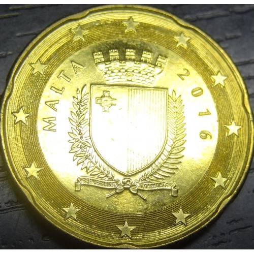 20 євроцентів 2016 Мальта UNC рідкісна