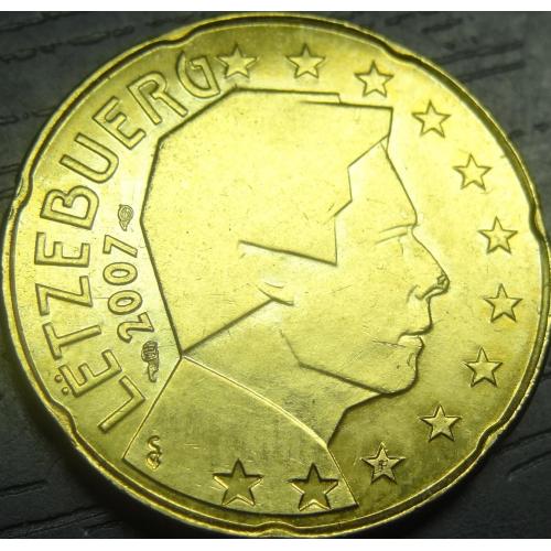 20 євроцентів Люксембург 2007 UNC