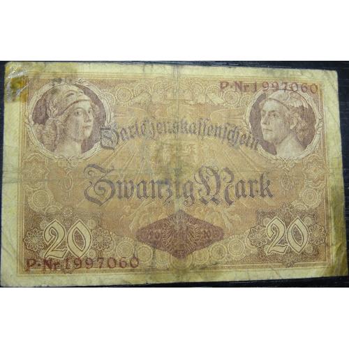 20 марок Німеччина 1914