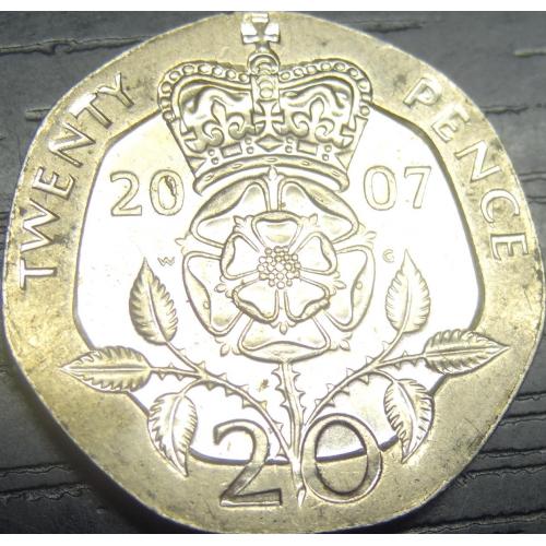 20 пенсів 2007 Британія