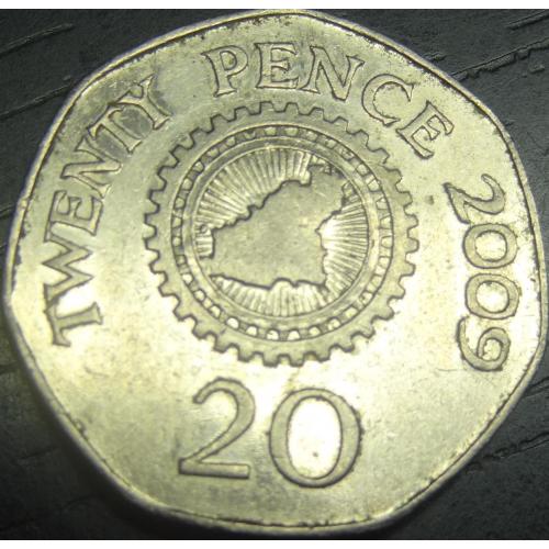 20 пенсів 2009 Гернсі