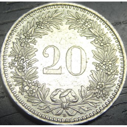 20 рапенів 1989 Швейцарія