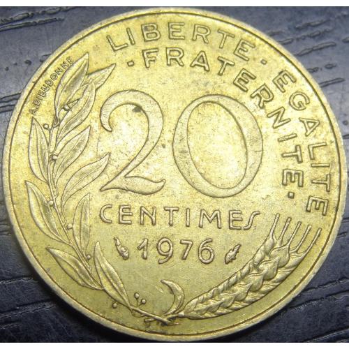 20 сантимів 1976 Франція