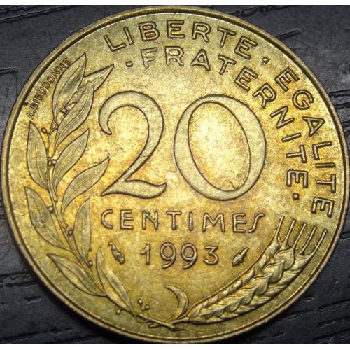 20 сантимів 1993 Франція