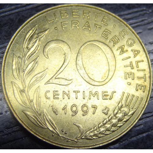 20 сантимів 1997 Франція