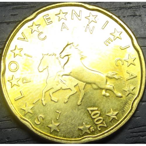 20 євроцентів 2007 Словенія UNC