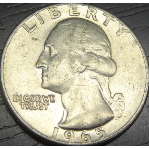 1/4 долара 1965 США