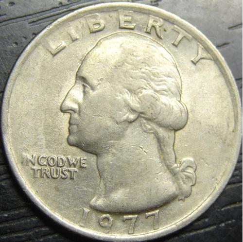 25 центів 1977 США