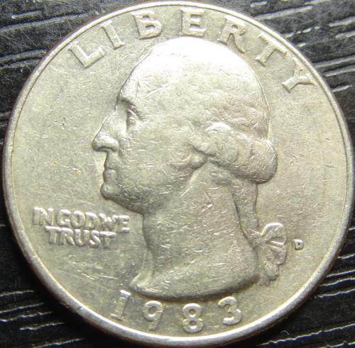 25 центів 1983 D США