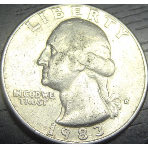 1/4 долара США 1983 D