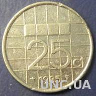 25 центів 1985 Нідерланди