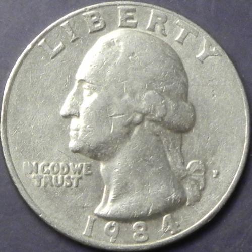 25 центів США 1984 P