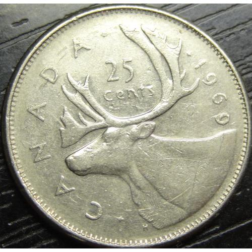 25 центів 1969 Канада