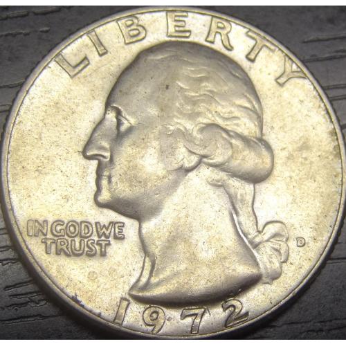 1/4 долара 1972 D США