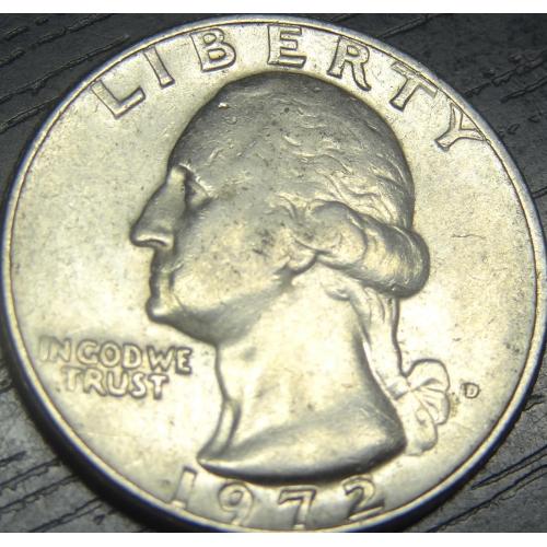 1/4 долара 1972 D США