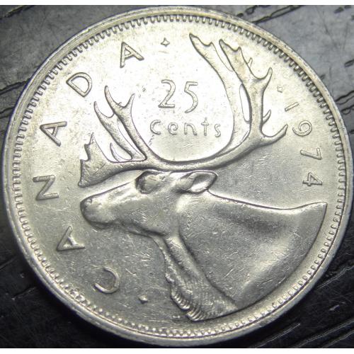 25 центів 1974 Канада