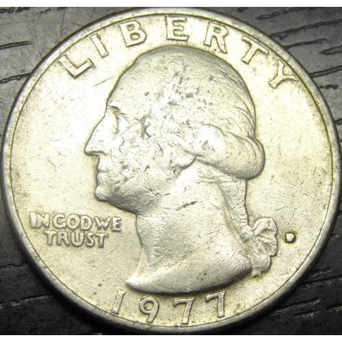 25 центів 1977 D США