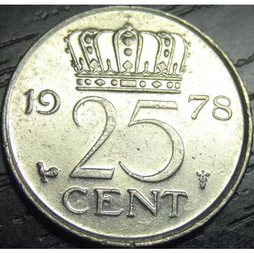 25 центів 1978 Нідерланди