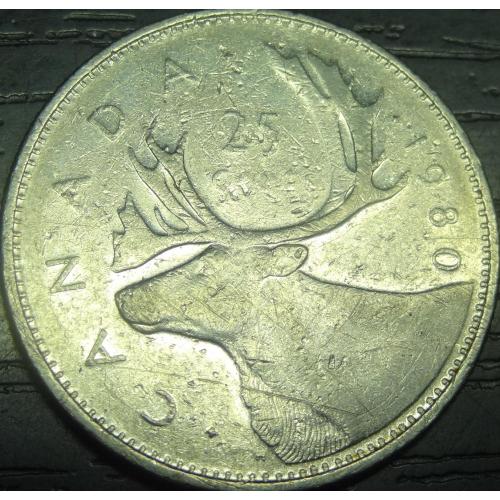 25 центів 1980 Канада