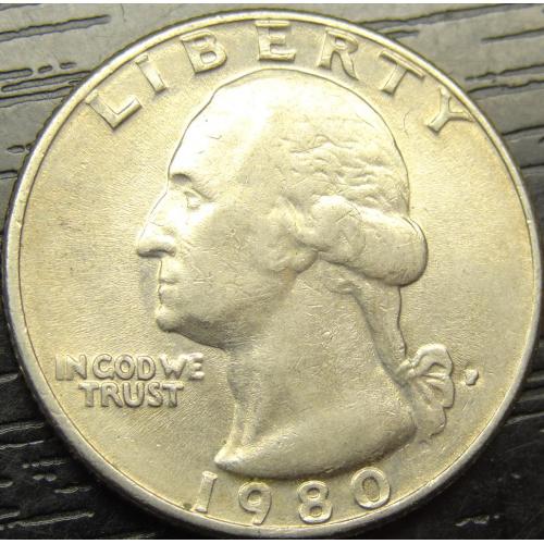 25 центів 1980 P США