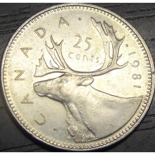 25 центів 1981 Канада