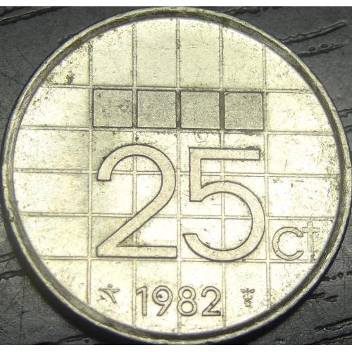 25 центів 1982 Нідерланди