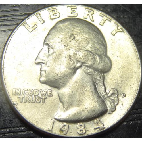 25 центів 1984 D США